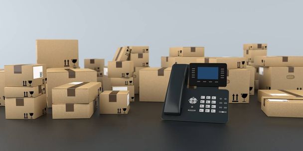 Phone Shipping Cartons - Foto, imagen