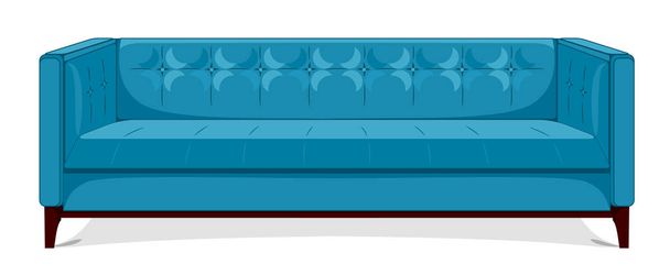 Beautiful, soft, cozy sofa - Vector, Image