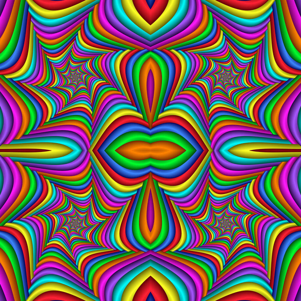 Multicolor naadloze abstracte feestelijke levendige patroon. Betegelde etnische - Foto, afbeelding