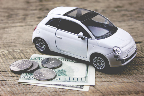 Αυτοκίνητο έννοιας χρήμα και στις επιχειρήσεις - Φωτογραφία, εικόνα