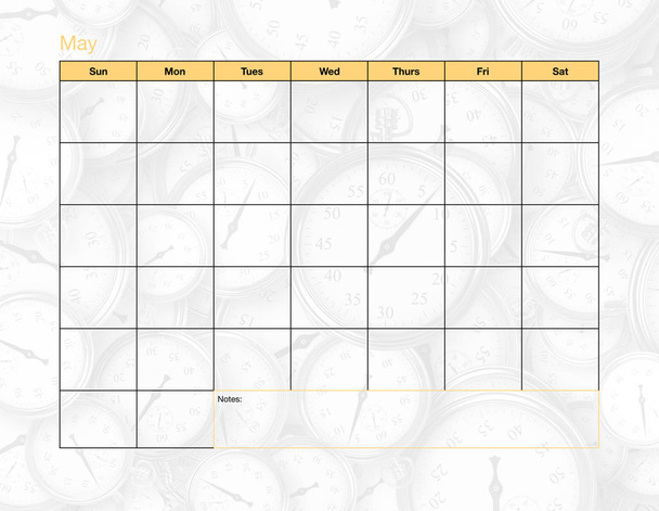 May Blank Calendar - Photo, Image