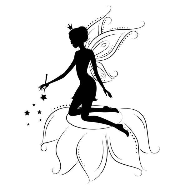 Beautiful fairy - Vector, Image