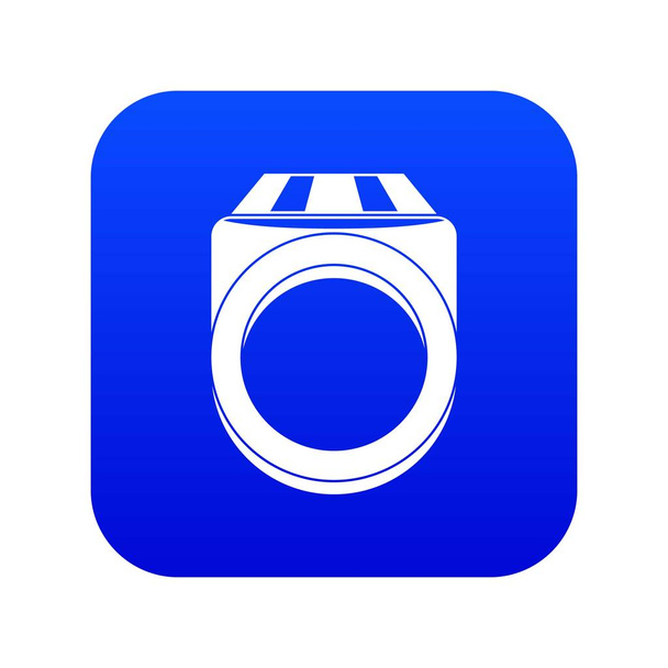 Ring icon digital blue - Vector, afbeelding