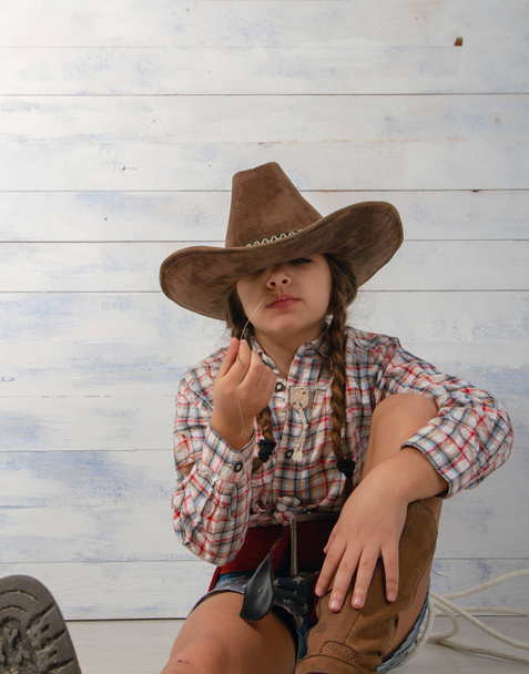 Little Cowboy Girl - Valokuva, kuva