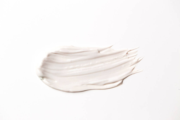 Cosmetic face cream, mask isolated on white background - Фото, изображение