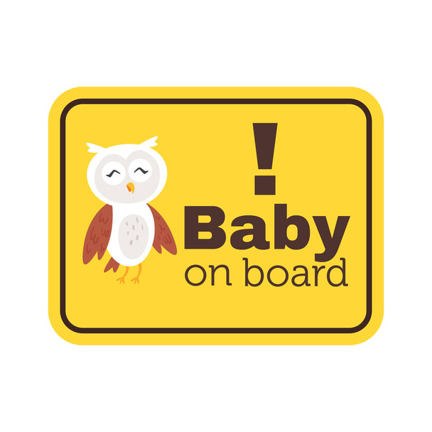 Baby on board Free Stock Vectors