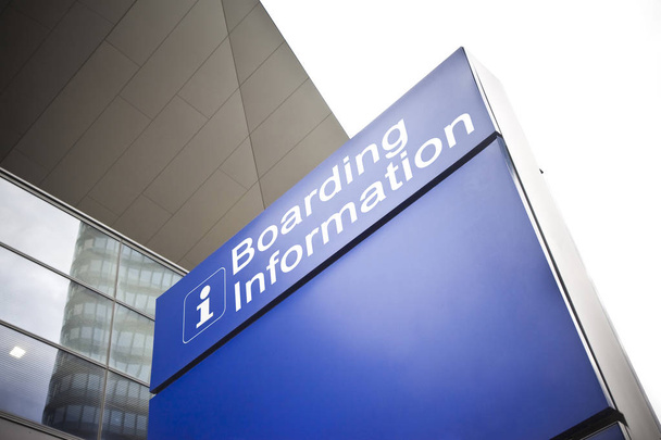 Signage for boarding information - concept image - Photo, Image