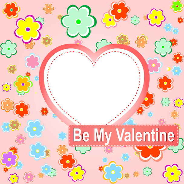 be my valentine scrapbook flower background - Fotó, kép