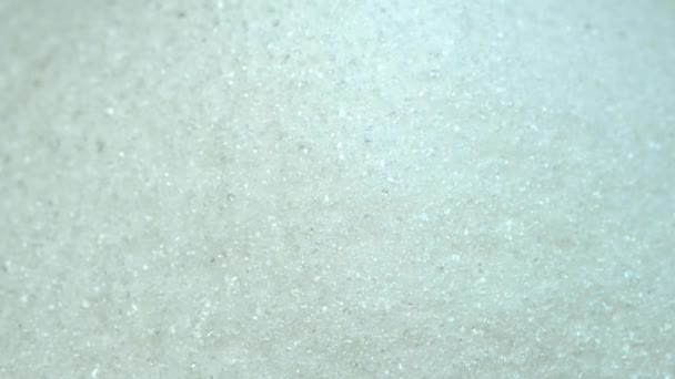 white sugar on a rotary table - Záběry, video