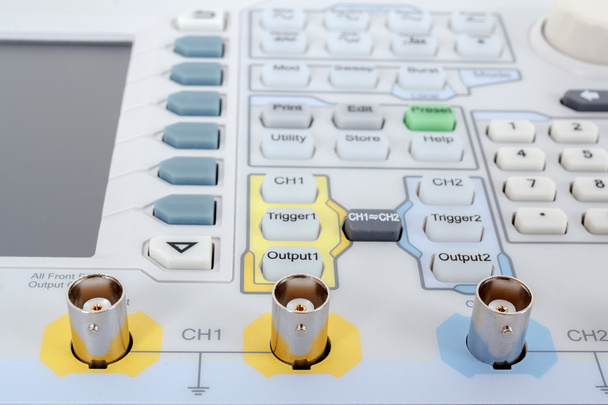 Tastatur des professionellen modernen Testgeräts - Analysator - Foto, Bild