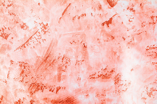 Antique wall surface, red texture of decorative plaster, architecture abstraction background - Photo, image