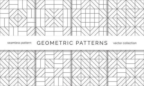 Padrões geométricos sem costura abstratos - Vetor, Imagem
