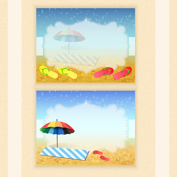 Summer holidays vector background. - Vector, Image