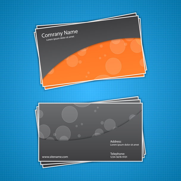 Vector business card, vector illustration - Vector, Image