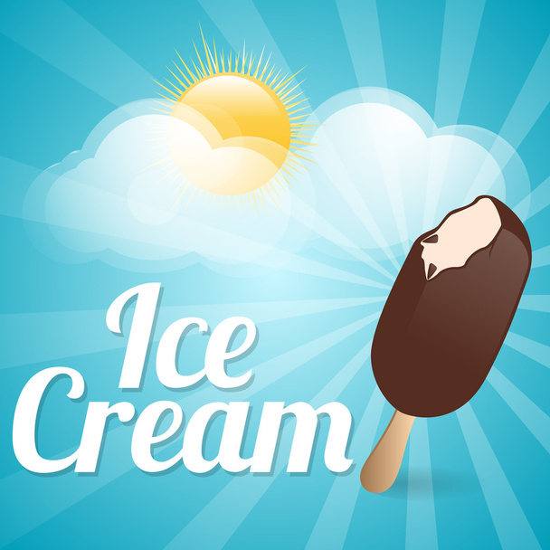 Ice cream background., vector illustration - Vector, Image