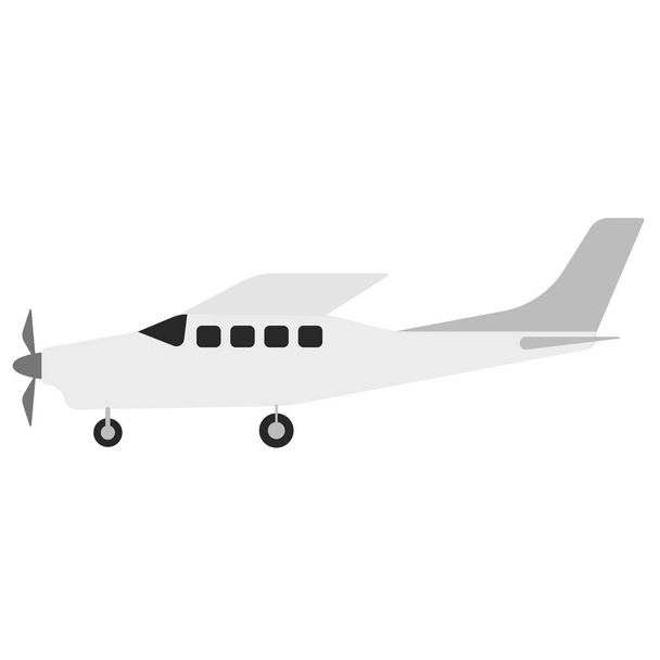 Plane flat illustration on white - Vektor, obrázek