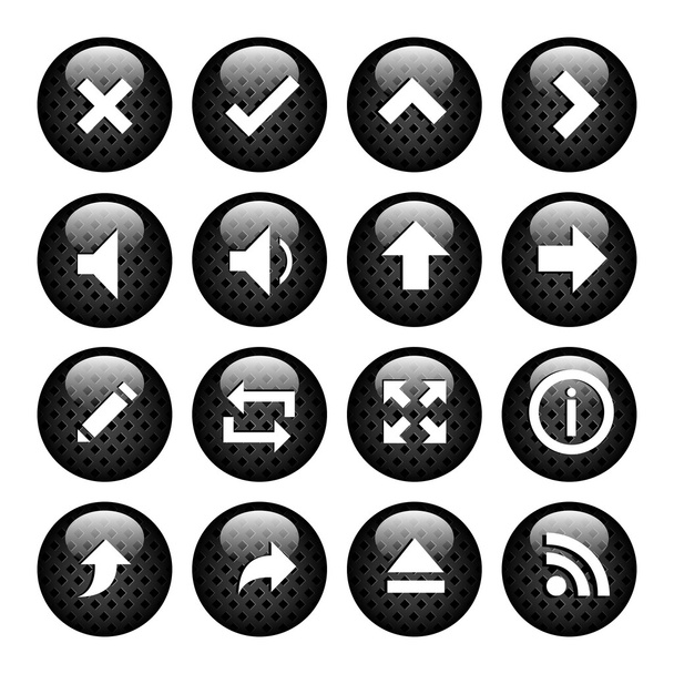 Symbole für den Computer setzen - Vektor, Bild