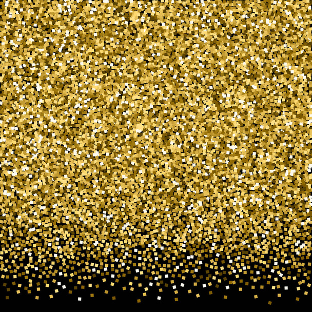 ゴールドの輝き高級スパークリングコンフェッティ。散乱  - ベクター画像