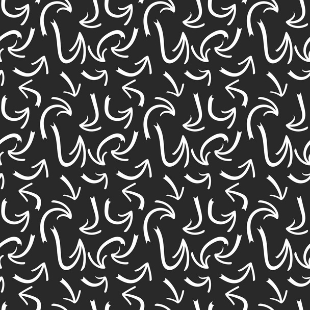 Flechas dibujadas a mano patrón sin costura sobre fondo gris. Fondo abstracto creativo. Ilustración vectorial. eps 10
 - Vector, Imagen
