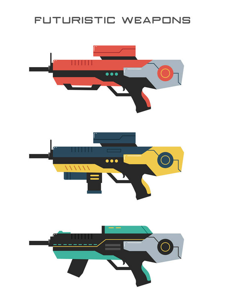  Futuristic Weapons - Rifle - Vector, Image