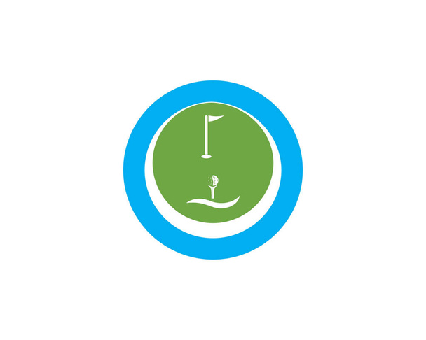 Golf icono logotipo vector plantilla - Vector, imagen