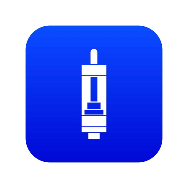 Clearomizer for cigarette icon digital blue - Вектор, зображення