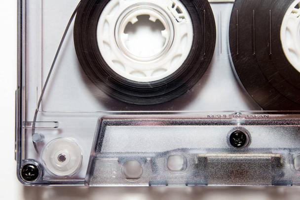 Audio cassette tape isolated on white background - Φωτογραφία, εικόνα
