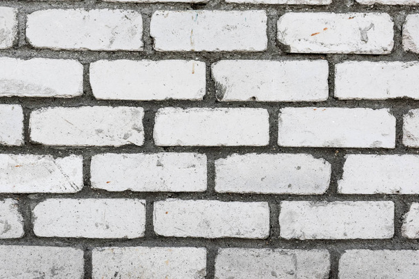 Beyaz tuğla duvar dokusu arkaplanı - Fotoğraf, Görsel
