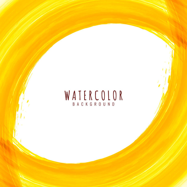 Abstract bright yellow watercolor elegant background - Vetor, Imagem