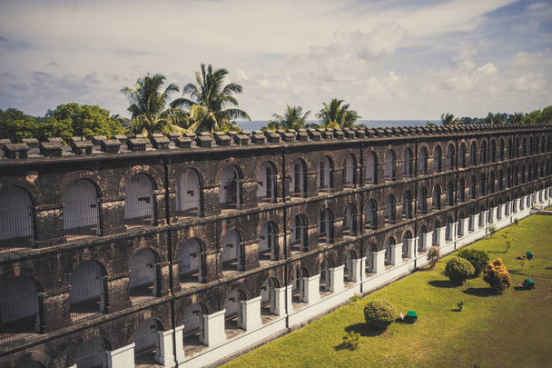 Une aile de prison cellulaire à Port Blair
 - Photo, image
