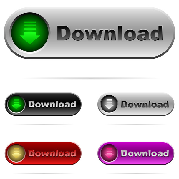 Download buttons - Vektor, obrázek