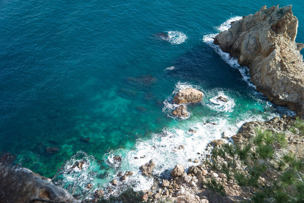 Rocky coast of Spain Catalonia - Foto, Imagen