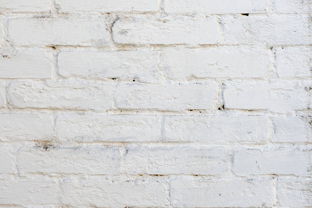 white wall, the rough brickwork of the wall. - Фото, изображение