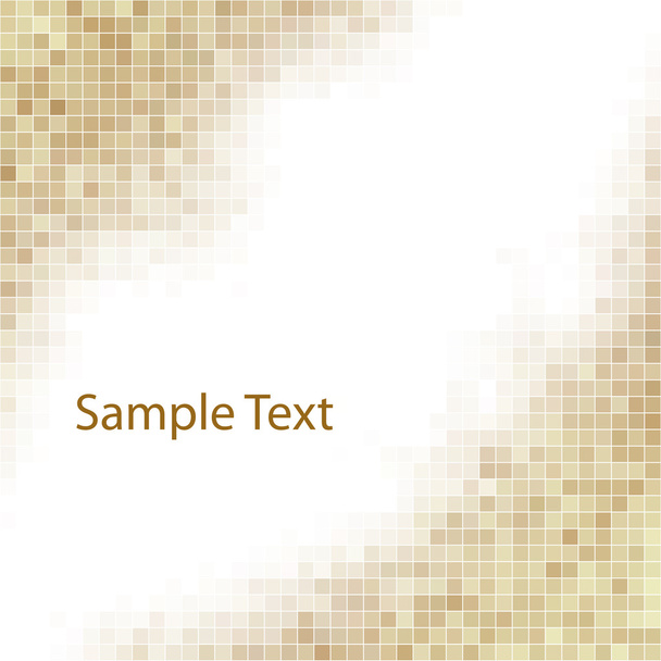 Brown square mosaic background - Vector, Imagen