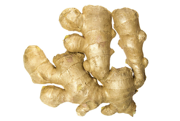 Ginger root close up on a white background - Photo, Image
