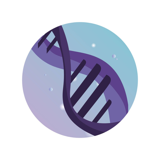 DNA genetyczna materiał nauka naklejki - Wektor, obraz