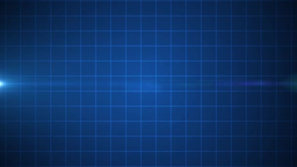 Анімований синій ЕКГ Дисплей імпульсної медицини серця
 - Кадри, відео