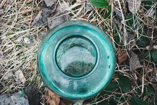 full glass jar with a liquid - Фото, зображення