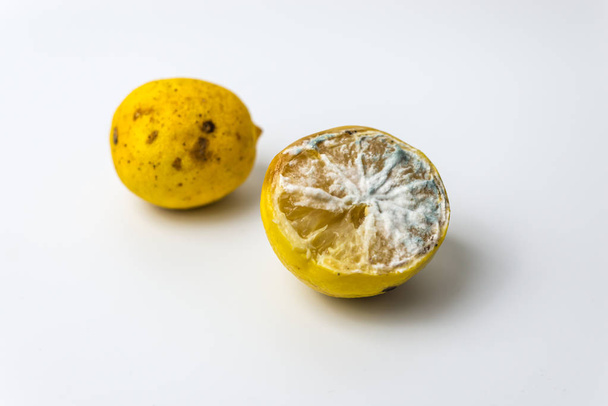 Модные органические лимоны на белом фоне
  - Фото, изображение