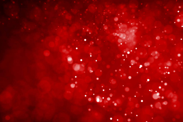 Glitter lights red abstract defocused background - Фото, зображення