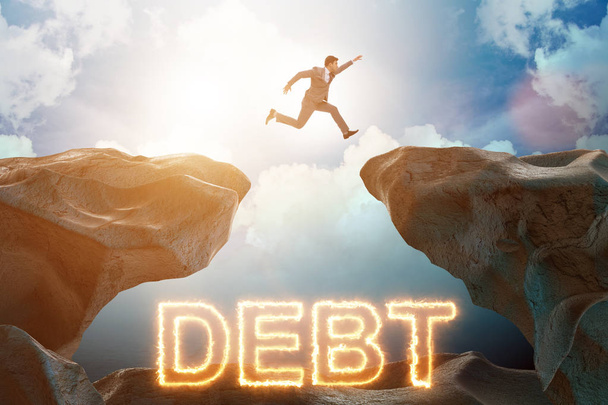 Empresario en concepto de deuda y préstamo
 - Foto, Imagen