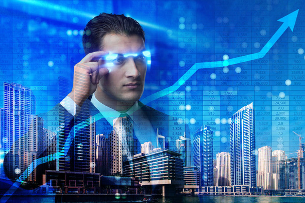 Businessman in stock trading concept - Photo, Image