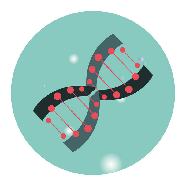 DNA genetisch materiaal Science sticker - Vector, afbeelding