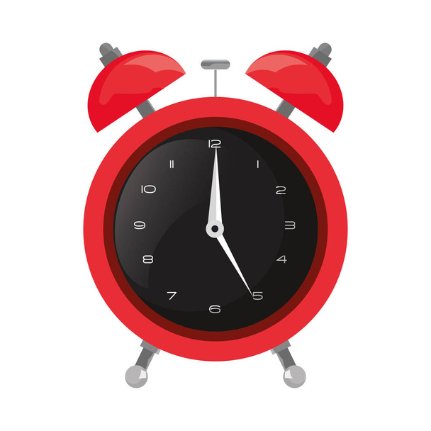 alarm clock wake on white background - Vector, Image
