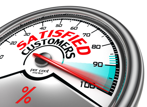 satisfied customers conceptual meter - Photo, Image