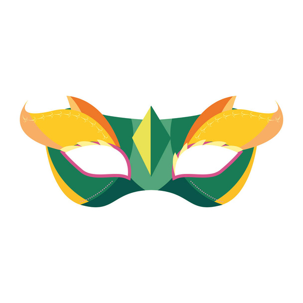 маска з пір'ям аксесуар карнавальний фестиваль
 - Вектор, зображення