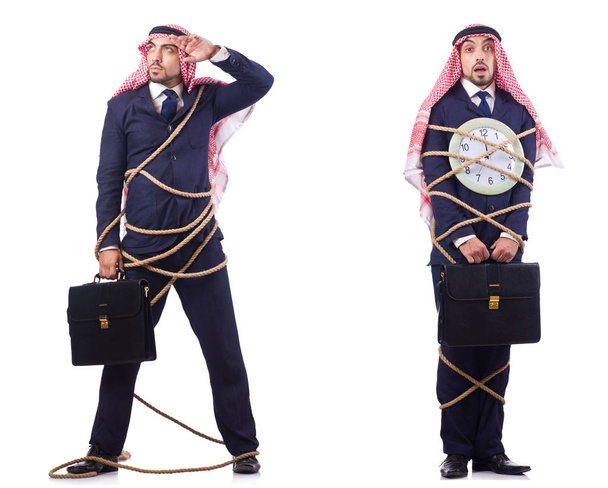 Arabischer Mann im Zeitmanagement-Konzept  - Foto, Bild