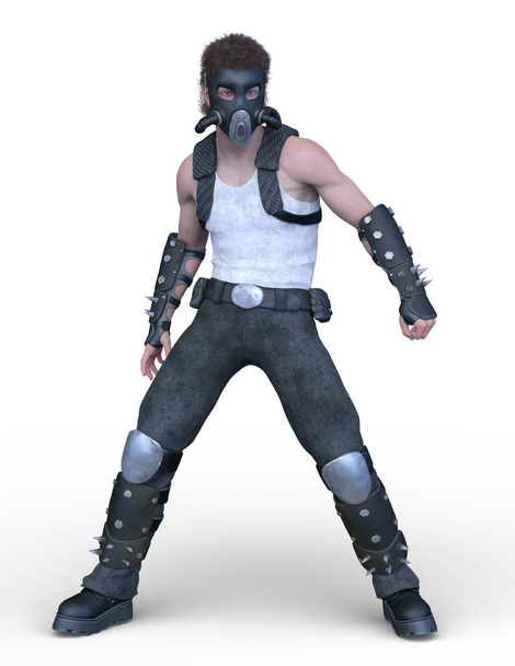 3D CG rendering of strong man - Foto, afbeelding