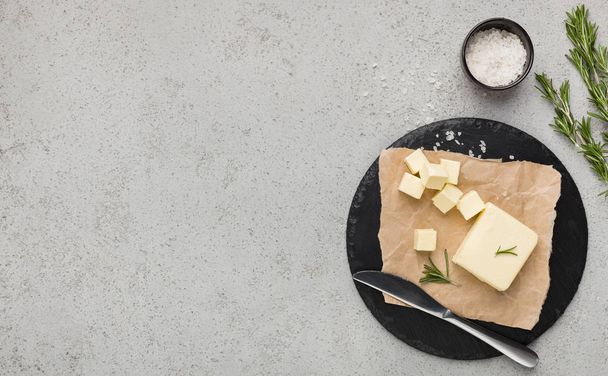 Homemade butter recipe mockup - Valokuva, kuva