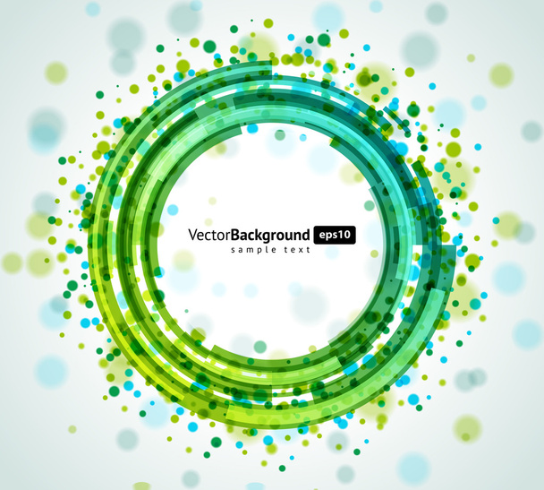 Abstract technology circles vector background - ベクター画像